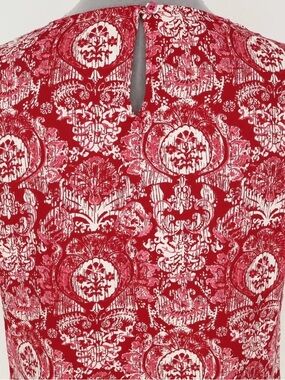 Red Printed Short Sleeve Tee
